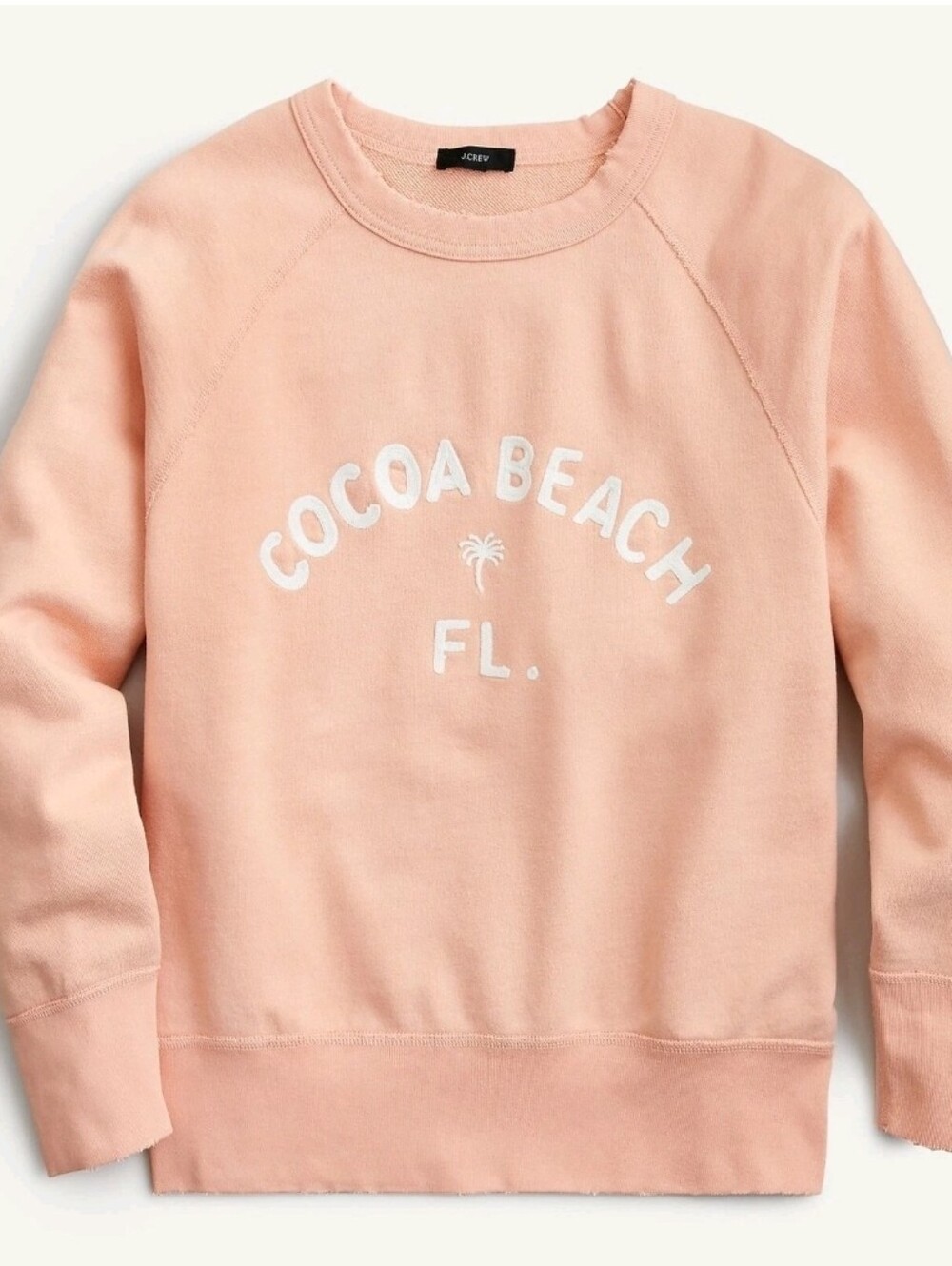 J. Crew Cocoa Beach FL Sweatshirt coastal grandma preppy surf retro resortwear